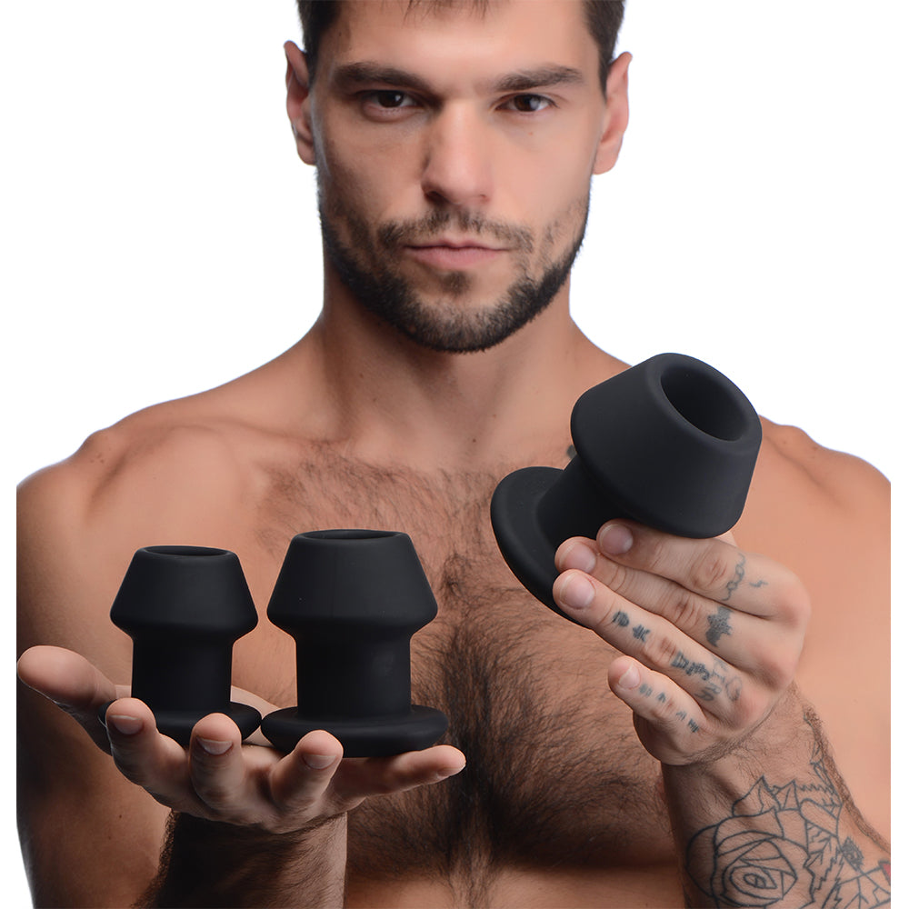 Gape-Grommets 3 Piece Hollow Silicone Anal Dilator Set – Boyzshop