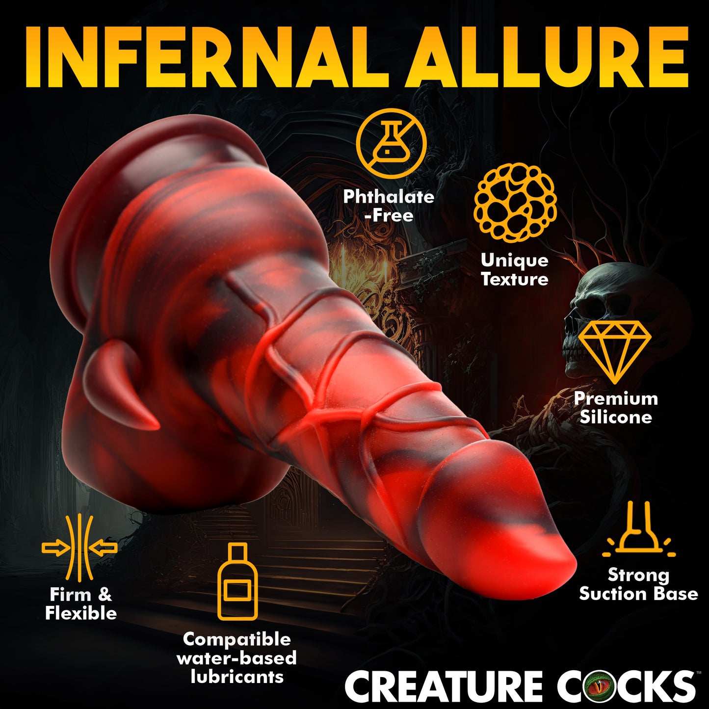 ***Only 19.95*** Horny Devil Demon Silicone Dildo