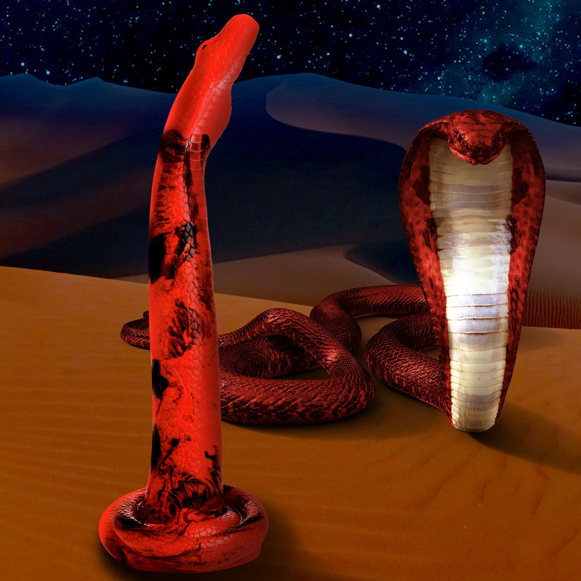 Giant King Cobra Silicone Dildo