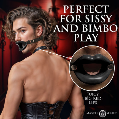 Juicy Lips Silicone Open Mouth Gag