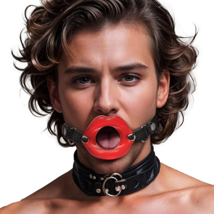 Juicy Lips Silicone Open Mouth Gag