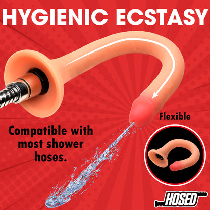 19" Uncircumcised Slim Silicone Enema Hose