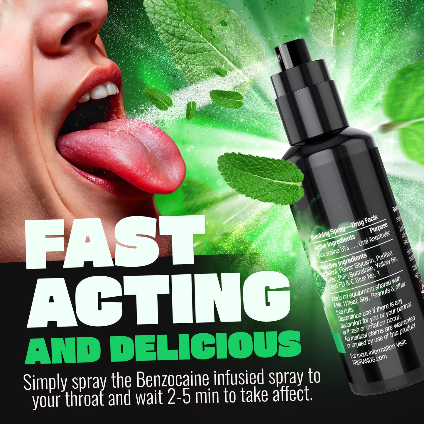 Deep Throat Mint Numbing Spray