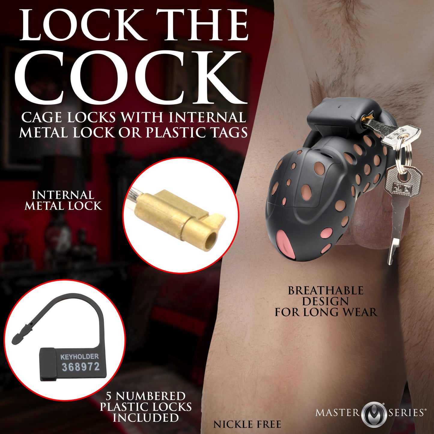 The Lock Down Chastity Cage