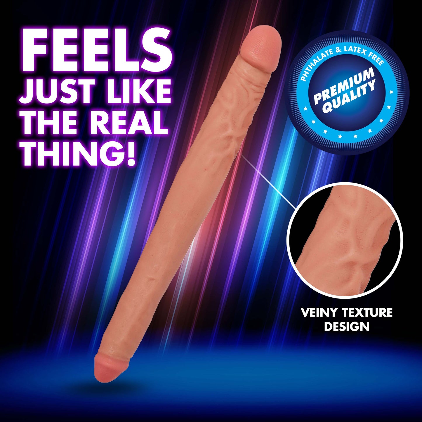 JOCK 16 Inch Tapered Double Dildo