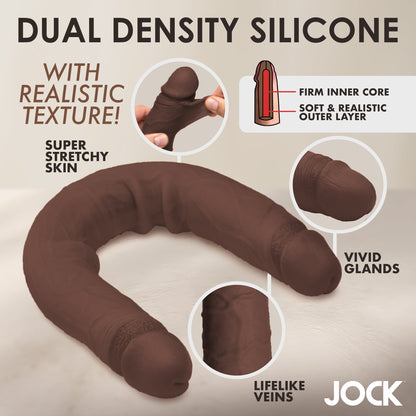 JOCK Real Skin 17.75" Double Dildo