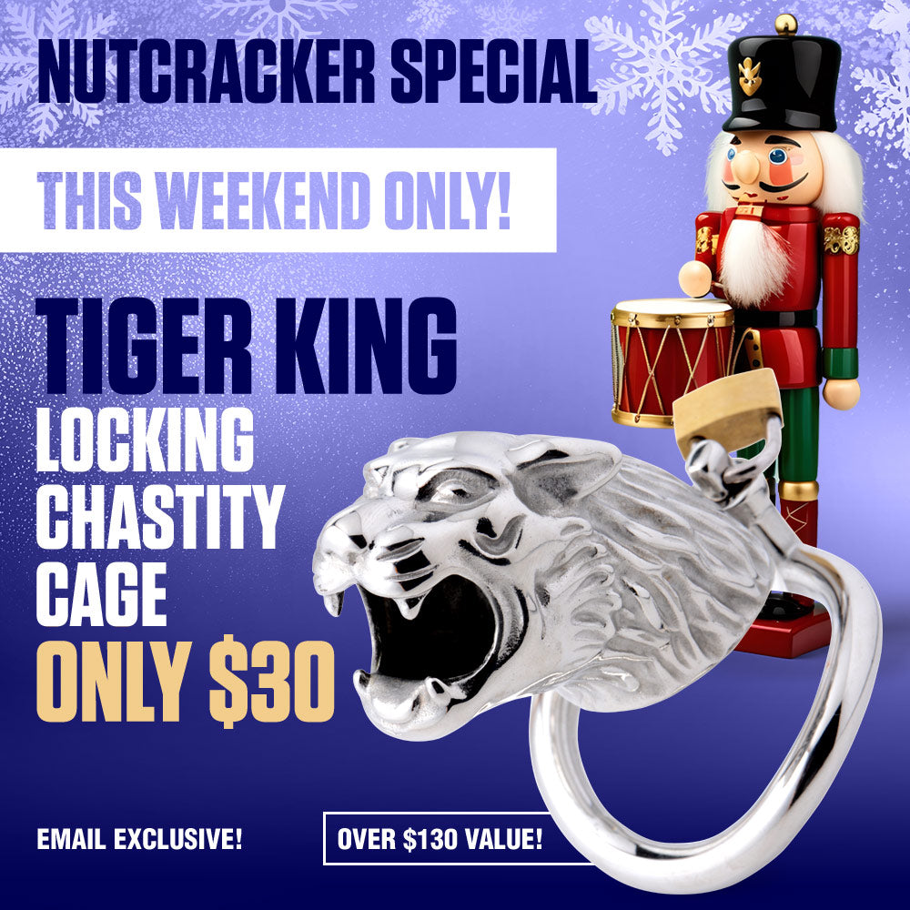 ***Only $30*** Tiger King Locking Chastity Cage