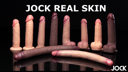 JOCK Real Skin Silicone Dildo w/ Balls