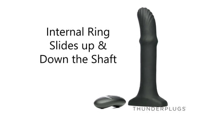 Sliding Shaft Silicone Anal Vibrating Plug