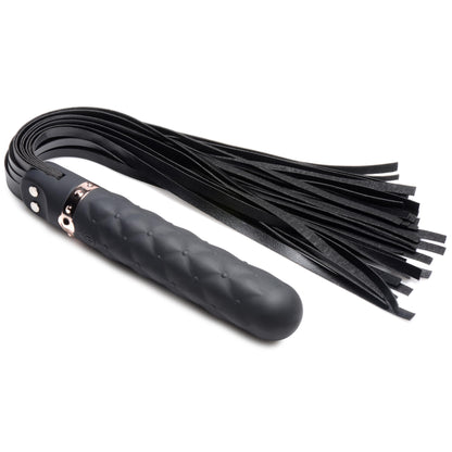 9X Vibrating Silicone Dildo Flogger