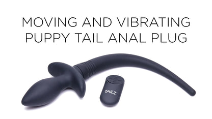 Remote Control Wagging and Vibrating Puppy Tail Anal Plug